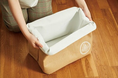 【No.04】必ずピッタリサイズに!「めくる」バスケットでズボラ収納