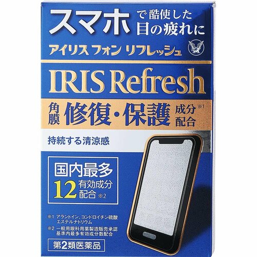 疲れ目ケア目薬おすすめ 大正製薬 アイリス フォン リフレッシュ イメージ2