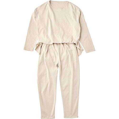 ルシエルクレール オールインワンテーパードパンツ コットン ルームウェアの製品画像