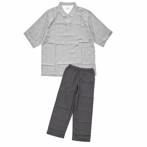 無印のおすすめメンズパジャマおすすめ 無印良品 紳士 二重ガーゼ スキッパー半袖パジャマ イメージ