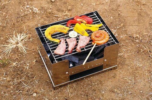 ステンレス製で頑丈なシンプルBBQグリル イメージ2