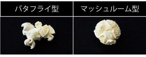 ポップコーンの2タイプ