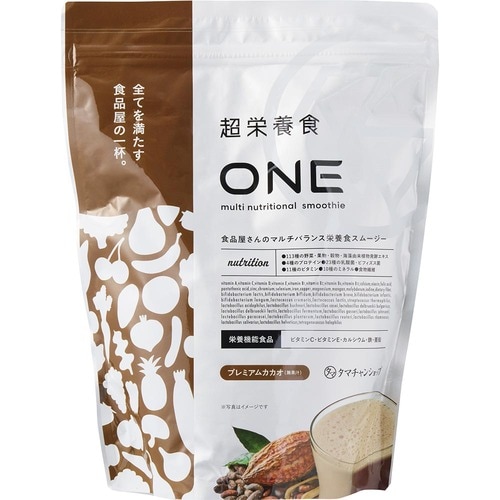完全栄養ドリンクおすすめ タマチャンショップ 超栄養食ONEスムージー プレミアムカカオ イメージ