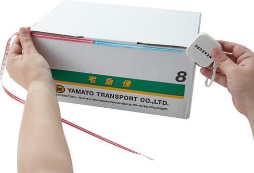 色で瞬時にサイズ計測！ セリア「パッキングサイズメジャー」 イメージ