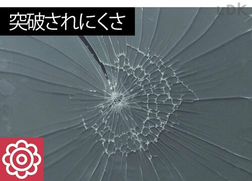 【突破されにくさ】 防犯フィルムおすすめ イメージ