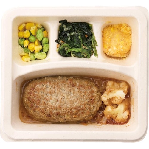 ちょっと脂質高めだけど肉厚ハンバーグがジューシーすぎる 宅配弁当・宅食サービスおすすめ イメージ