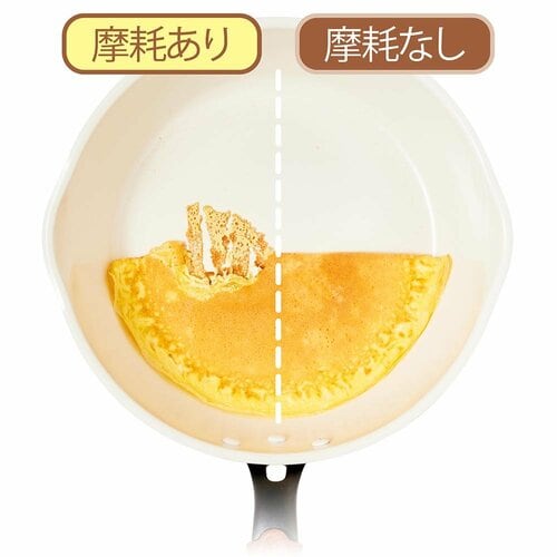 ケユカ「Kerami IH フライパン 深型24cm」の耐久性テストの様子