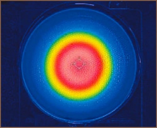 熱の広がり方をサーモカメラで確認 フライパンおすすめ イメージ