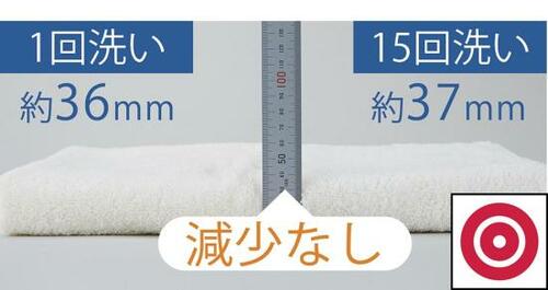 持続性のテスト結果 フェイスタオルおすすめ イメージ