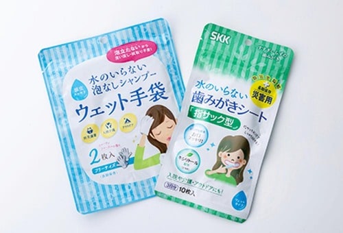 中身の使いやすさ：水が使えないときでも衛生を保てる 防災リュックおすすめ イメージ