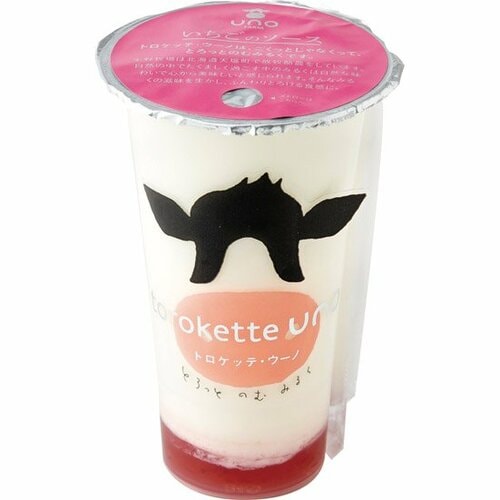 宇野牧場:トロケッテ・ウーノ いちごのソース:パンナコッタ