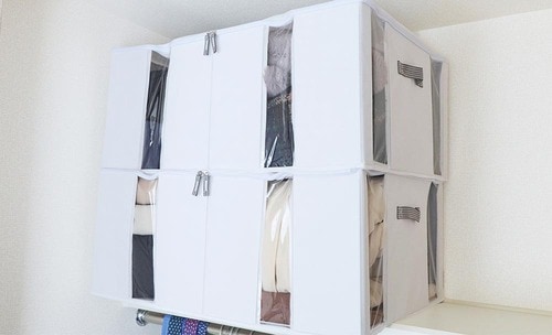 2方向に窓が付き開けずに中身がわかる 衣装ケースおすすめ イメージ