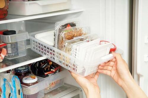 ワザ2：スタメン食材のみ100均バスケットにin！ イメージ3