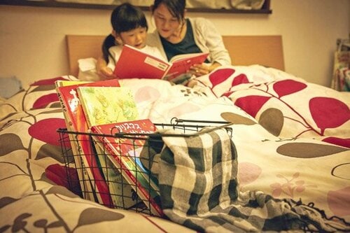 たまる絵本はバスケットにまとめる イメージ2