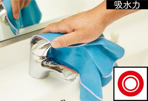 片手でサッと拭きやすい窓＆鏡専用ふきん イメージ3