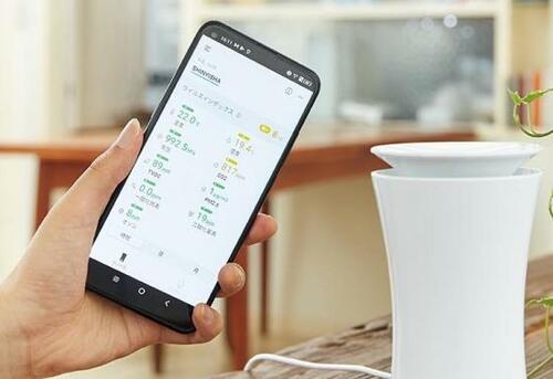 24時間空気を計測してスマホで監視できる「uHoo」 イメージ