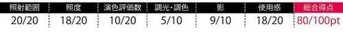 テストでの採点結果