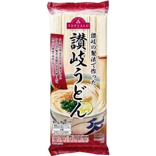 イオントップバリュ:トップバリュ 讃岐の製法で作った讃岐うどん:乾麺