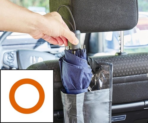 取り付けはとても簡単 車用傘ホルダーおすすめ イメージ