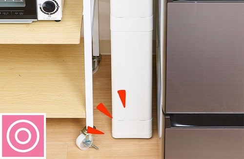 スッキリして生活感なし! 隙間ワゴンおすすめ イメージ