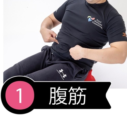 1：腹筋 イメージ
