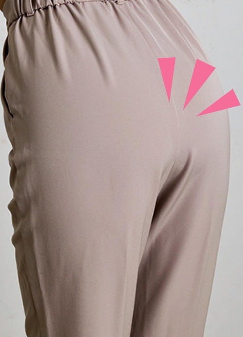 服へのひびきにくさ：段差ができない シームレスショーツおすすめ イメージ