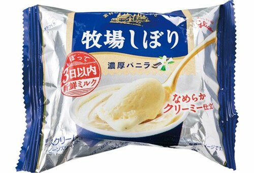 江崎グリコ:牧場しぼり　濃厚バニラ:アイスクリーム