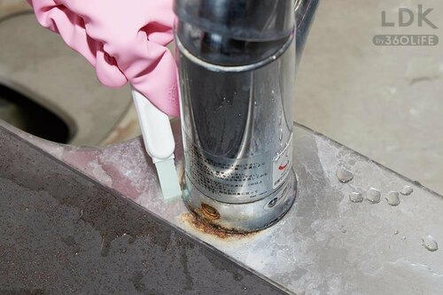 水栓のお掃除方法 イメージ