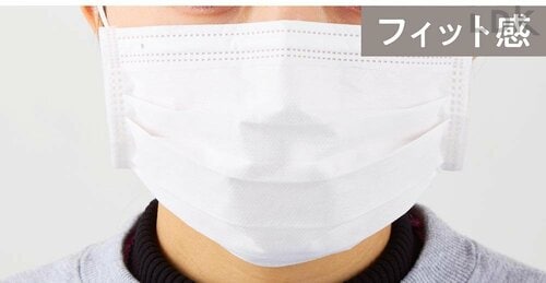 フィット感 不織布マスクおすすめ イメージ