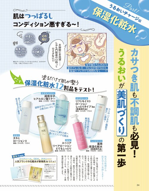 雑誌『LDK the Beauty』が保湿化粧水をテスト 保湿化粧水おすすめ イメージ