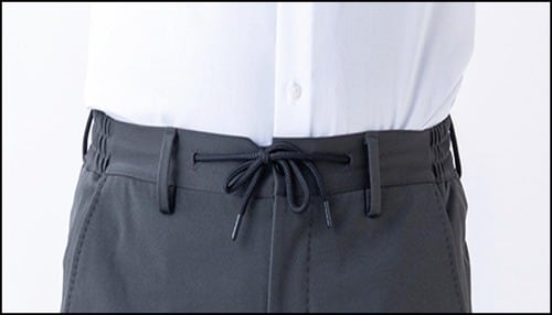 ベルトなしでもはきやすい ジャージースーツおすすめ イメージ