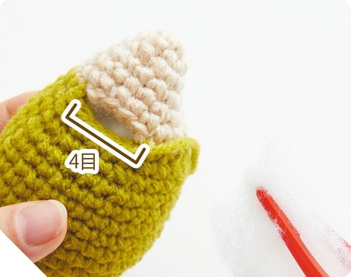 頭と胴体を縫い合わせる イメージ5