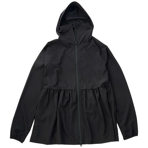 UVカットパーカーおすすめ coca UVカットギャザーパーカー/BLACK イメージ1