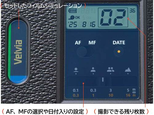 好みのフィルムと撮影枚数を選ぶ 富士フイルム X halfおすすめ イメージ
