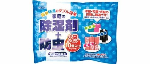 セイナン化成:家庭の除湿剤+防虫 小袋タイプ:除湿剤