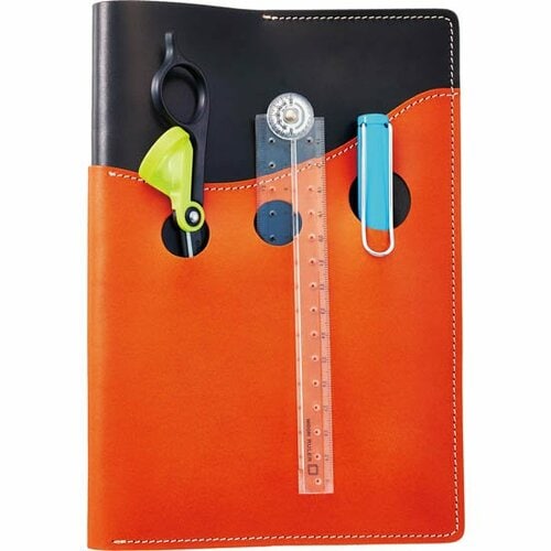 クアトロガッツ:ヌメ革:サブマリンブックカバー