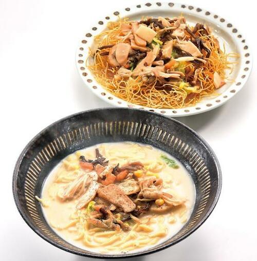 特選26：お皿の上できのこ祭り雲仙きのこ ちゃんぽん＆皿うどん イメージ