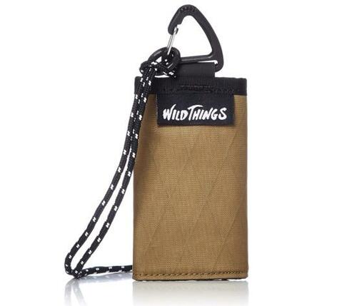 ワイルドシングス(WILD THINGS):ウォレット WT-380-1201 三つ折 X-PAC ストラップ付:アウトドア財布