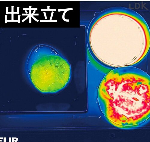 お皿はアツアツだけど食べ物はほどほど イメージ