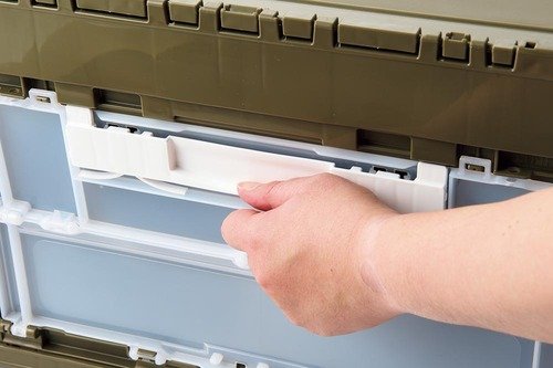 扉の開閉も片手で簡単 折りたたみコンテナおすすめ イメージ