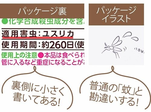 パッケージ裏に書いてある「ユスリカ」は蚊じゃないって知っていましたか？ イメージ