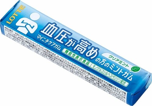 ロッテ「マイニチケアガム < 血圧が高めの方のミントガム >」