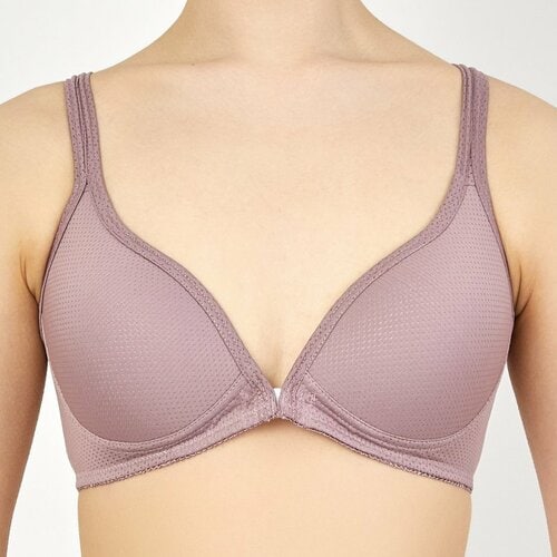 夏のブラジャーおすすめ ニッセン 吸汗速乾メッシュ フロントホックシームレスブラジャー2枚組 イメージ3