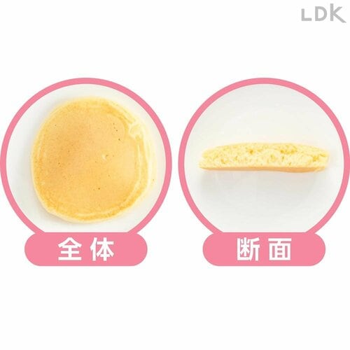 全体・断面 ホットケーキミックスおすすめ イメージ
