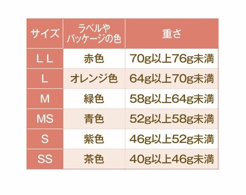 【Q2】MサイズとLサイズの違いって何？ イメージ