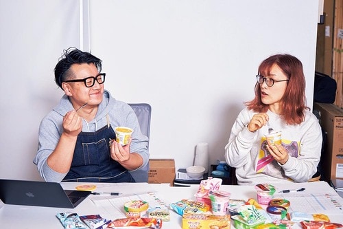 新作のアイスと氷菓をプロと食べ比べ イメージ