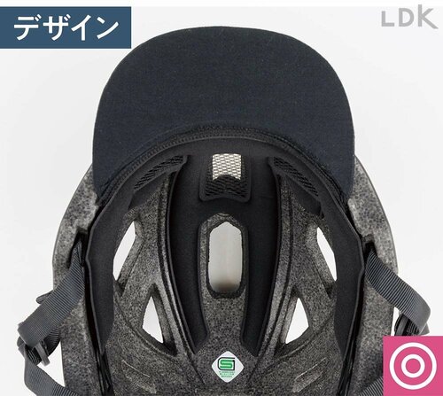 ツバはお好みで取り外しOK おしゃれな自転車用ヘルメットおすすめ イメージ