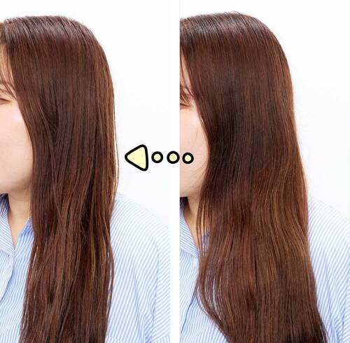 均一な束間でこなれた印象に ツヤ出しヘアスプレーおすすめ イメージ