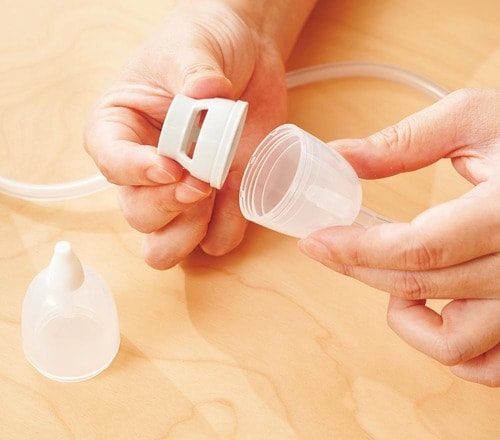 ほぼノズルを洗わなくていい仕組み 鼻吸い器おすすめ イメージ