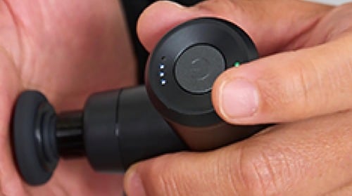 ボタンひとつで操作もラク マッサージガンおすすめ イメージ